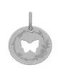 M&eacute;daille Papillon Ajour&eacute; M D&eacute;cor Fleur