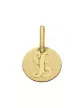Petite M&eacute;daille Ronde Initiale Personnalisable en Or