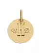 M&eacute;daille Ronde Or &agrave; Graver & Son Initiale