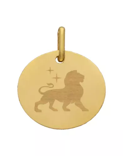 M&eacute;daille Ronde M Embl&egrave;me Zodiaque