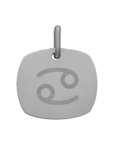 M&eacute;daille Carr&eacute;e M Signe Zodiaque en Or Personnalisable