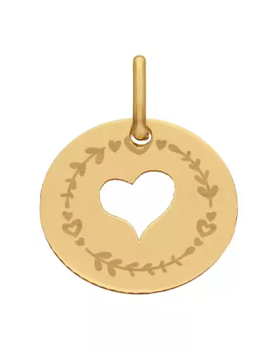 M&eacute;daille Coeur Ajour&eacute; M D&eacute;cor Coeur