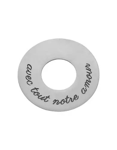 M&eacute;daille &agrave; Personnaliser en Or Cercle