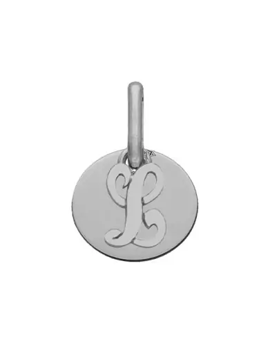 Petite M&eacute;daille Ronde Initiale Personnalisable en Or