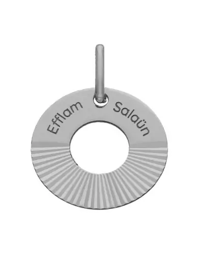 M&eacute;daille &agrave; Personnaliser en Or Cercle Soleil