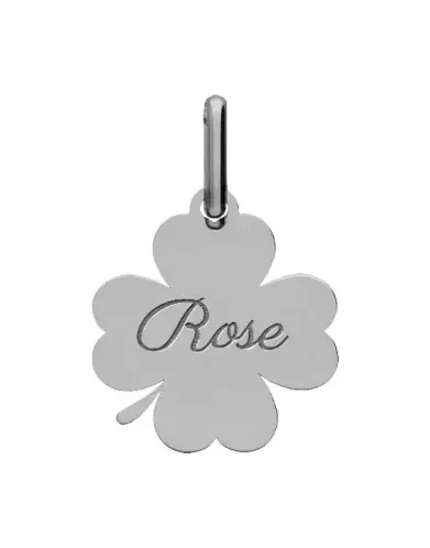 Pendentif Tr&egrave;fle en Or &agrave; Personnaliser