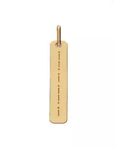 Pendentif Message Or &agrave; Personnaliser