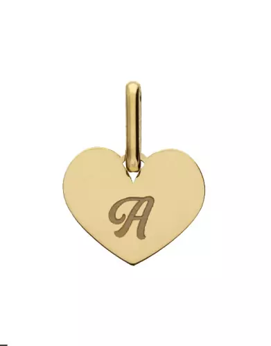 Petite M&eacute;daille C&oelig;ur en Or Personnalisable