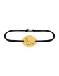 Bracelet Ovale en Or sur Cordon &agrave; Personnaliser avec un Dessin