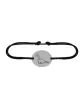 Bracelet Ovale en Or sur Cordon &agrave; Personnaliser avec un Dessin