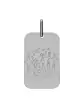 M&eacute;daille Rectangle en Or &agrave; Personnaliser avec un Dessin