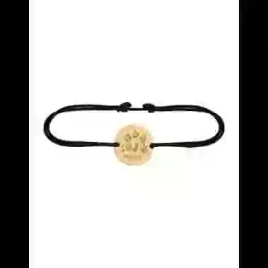 Bracelet Rond en Or sur cordon &agrave; personnaliser avec un dessin image cachée