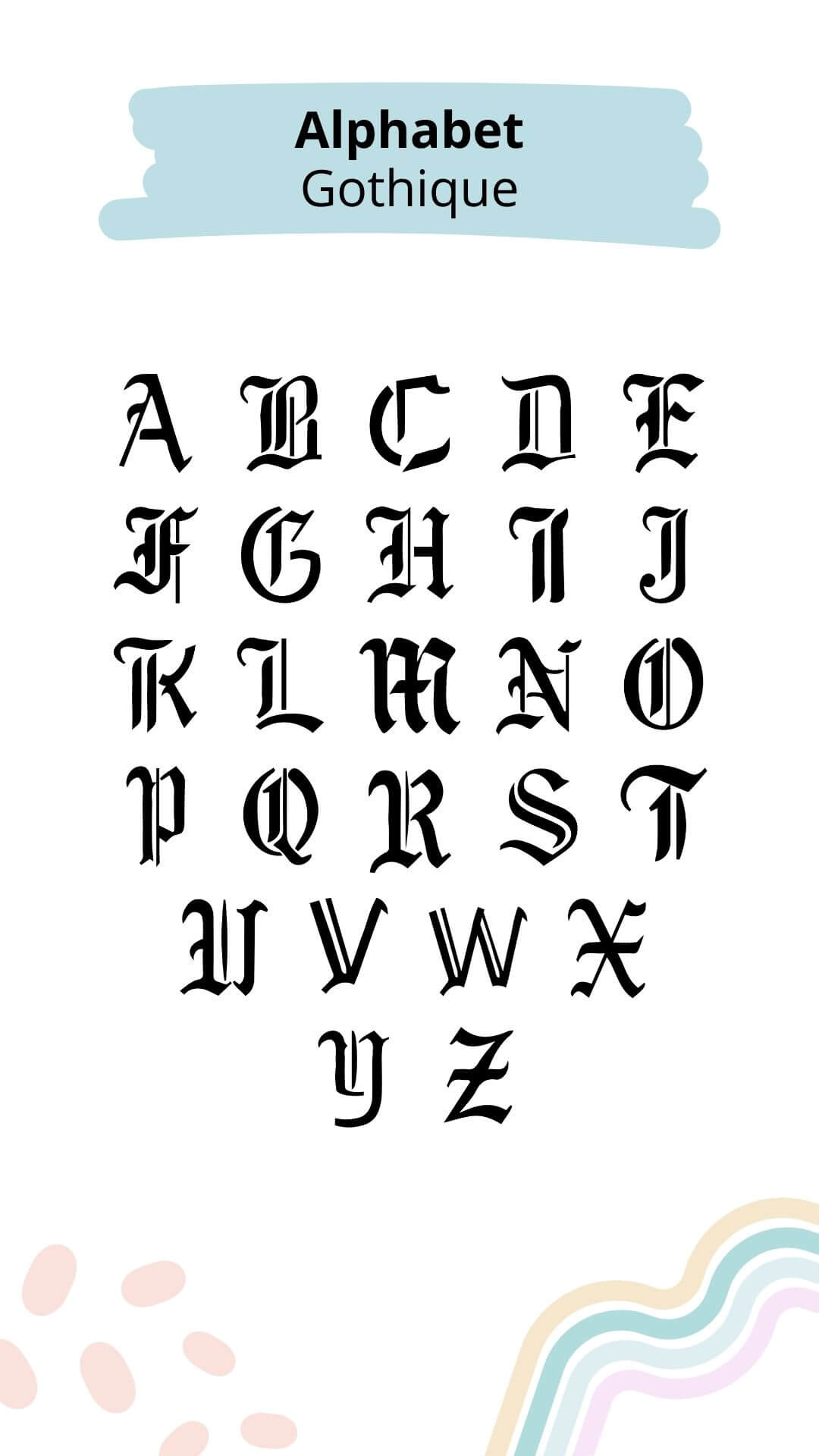 bijoux avec alphabet gothique bijoux avec alphabet gothique